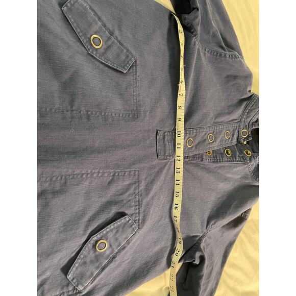 Coldwater Creek Blue Pullover Hooded Jacket SZ Small - Picture 8 of 8